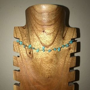 Blue stone choker